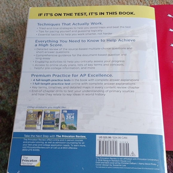 Princeton Review AP World History Premium + No Bull U.S. History Test Prep Books - Picture 5 of 13